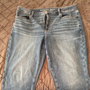 American Eagle Outfitters Women's Light Blue Skinny Jeans